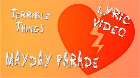 terrible things lyrics mayday parade